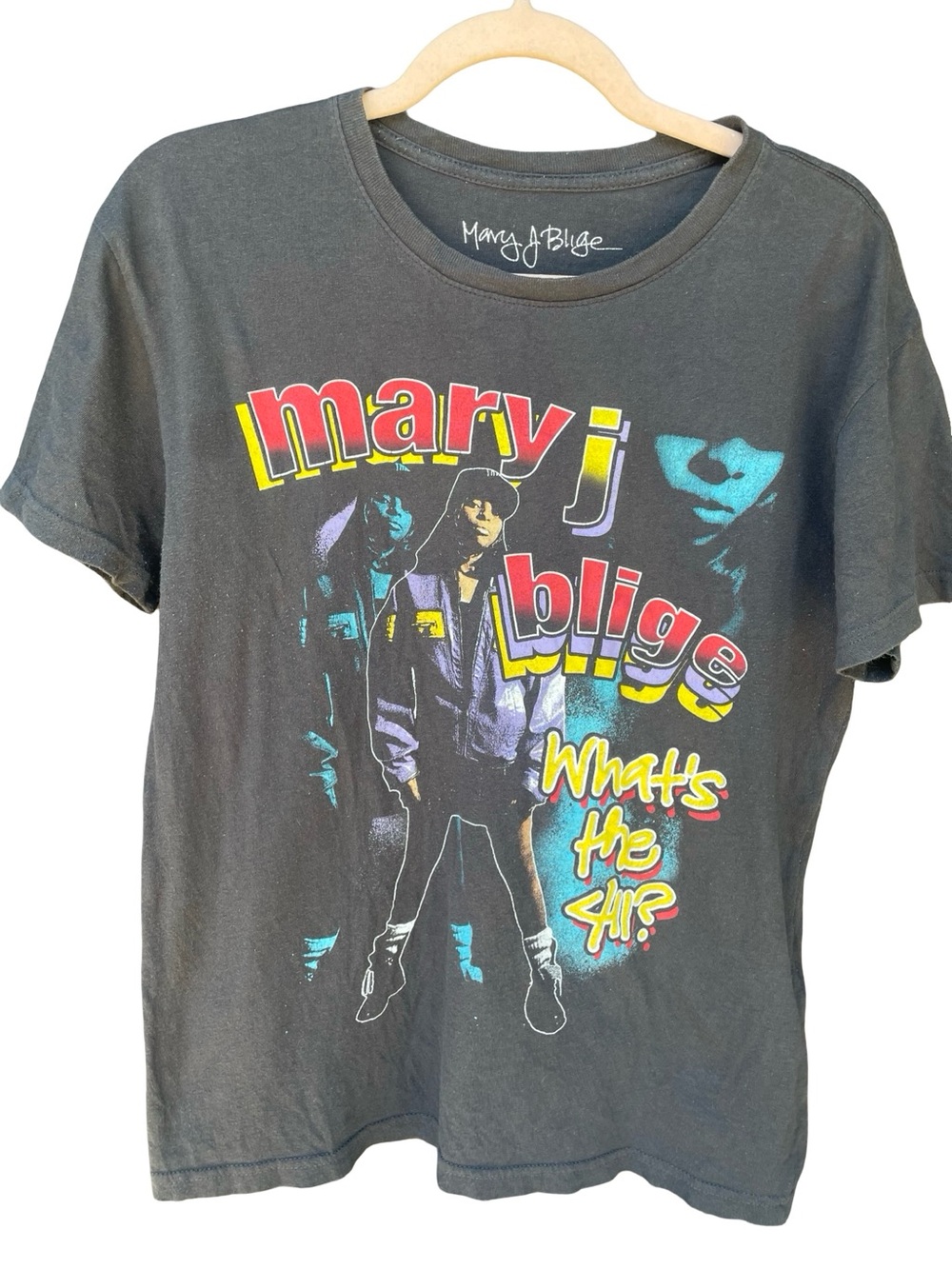 Mary J. Blige vintage Graphic Tee in Black